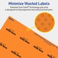 thumbnail image 5 of Avery Printable Round Labels, Bright Orange, 1-5/8" Diameter, 200ct, 5 of 11