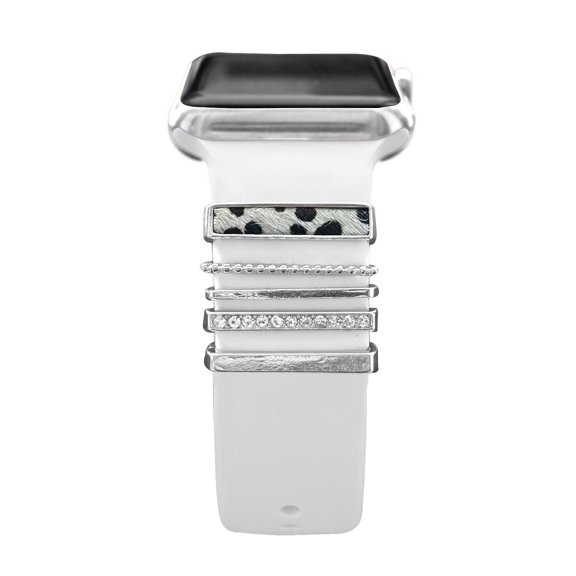 LEIXIUER Decoration Trinkets Compatible with Apple Watch Bands 9 8 7 6 5 4 3 2 1 SE Ultra Charms Bands Loops Decorations Diamond Metal Decorative for 20mm 22mm Samsung Galaxy 6 5 4 43mm 47mm 40mm 44mm