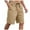 Khaki, variant on Gibobby Men's Linen Shorts Summer Beach Casual Drawstring Shorts with Multi Pockets[Light Gray,3XL]