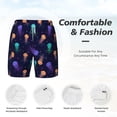 thumbnail image 5 of Balery Sea Jellyfish Mens Swim Trunks Swim Shorts for Men Quick Dry Inseam Beach Shorts with Compression Liner Pocket-X-Large, 5 of 9