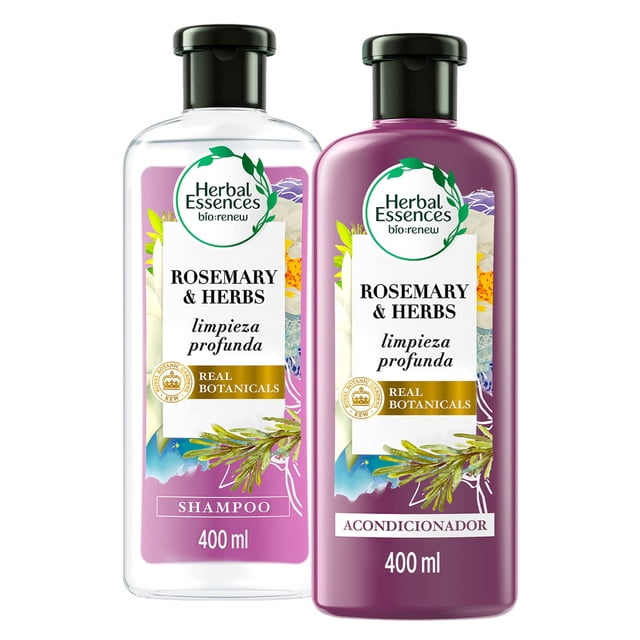 Herbal Essences Bíorenew Shampoo + Acondicionador Rosemary & Herbs de 400 ml c/u Herbal Essences NA