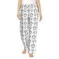 thumbnail image 2 of Goofa Hand Drawn Turtle Printed Soft Pajama Pants for Women, Wide Leg Comfy Casual Lounge Yoga Pants-Medium, 2 of 9