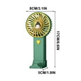 thumbnail image 3 of EUDIDV Hand Held Fan Rechargeable Style Handheld Small Fan A Must-have Little Gadget For Summer Outings Phone 5-leaf Fan Blades Provide Strong Supply The Can Be Used In Multiple Scen USB Fan Portable, 3 of 5