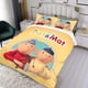 thumbnail image 3 of Pat y Mat Conjunto de sábanas temático, trío de piezas, cómodo y amigable con la piel, diseño único, regalo de decoración para el hogar para familiares, amigos y fans, 90 cm * 190 cm, 3 of 6