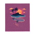 thumbnail image 2 of Cozy Tropical Sunset Flannel Blanket - Soft Warm and Durable for Sofa Travel Bed and Chair - Perfect for Relaxing Evenings, 2 of 6