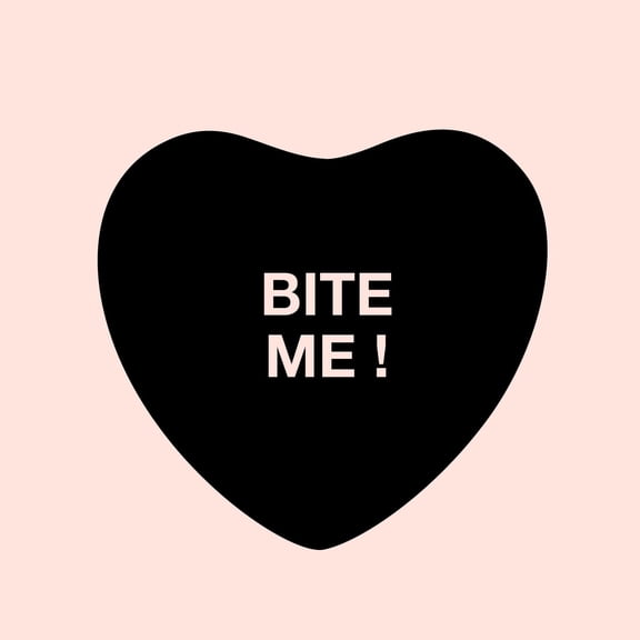 Ceybo Valentines Day Bite Me Heart Candy Wall Decals