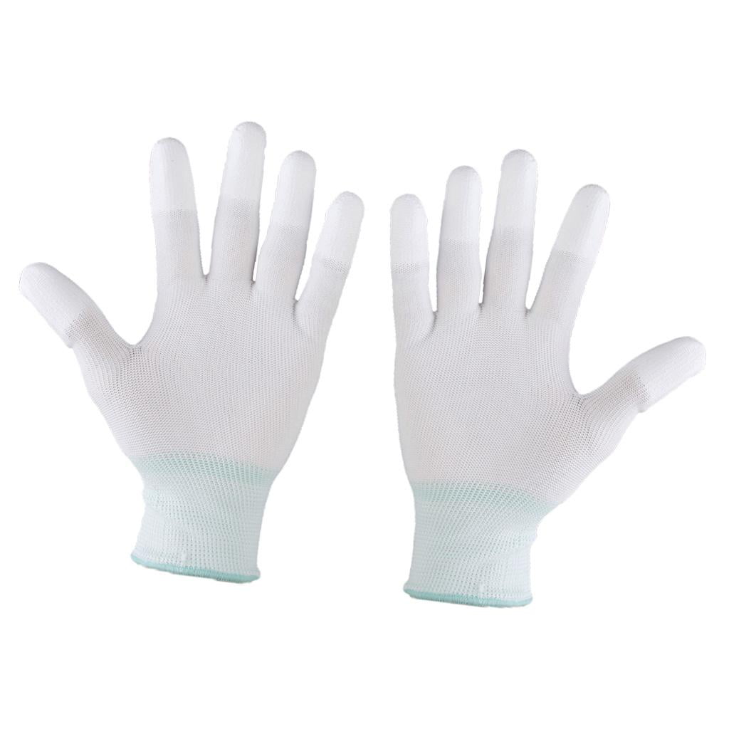 Quilting Gloves - 1-Pair Sewing Gloves for Free-Motion Sewing, DIY Craft, Cleaning, Nylon with Polyurethane Fingertips, Fit Small to Medium Hand
