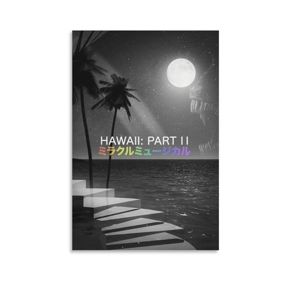 Miracle Musical - Hawaii Part II Album Cover Canvas Poster Print Music Posters for Room Aesthetic