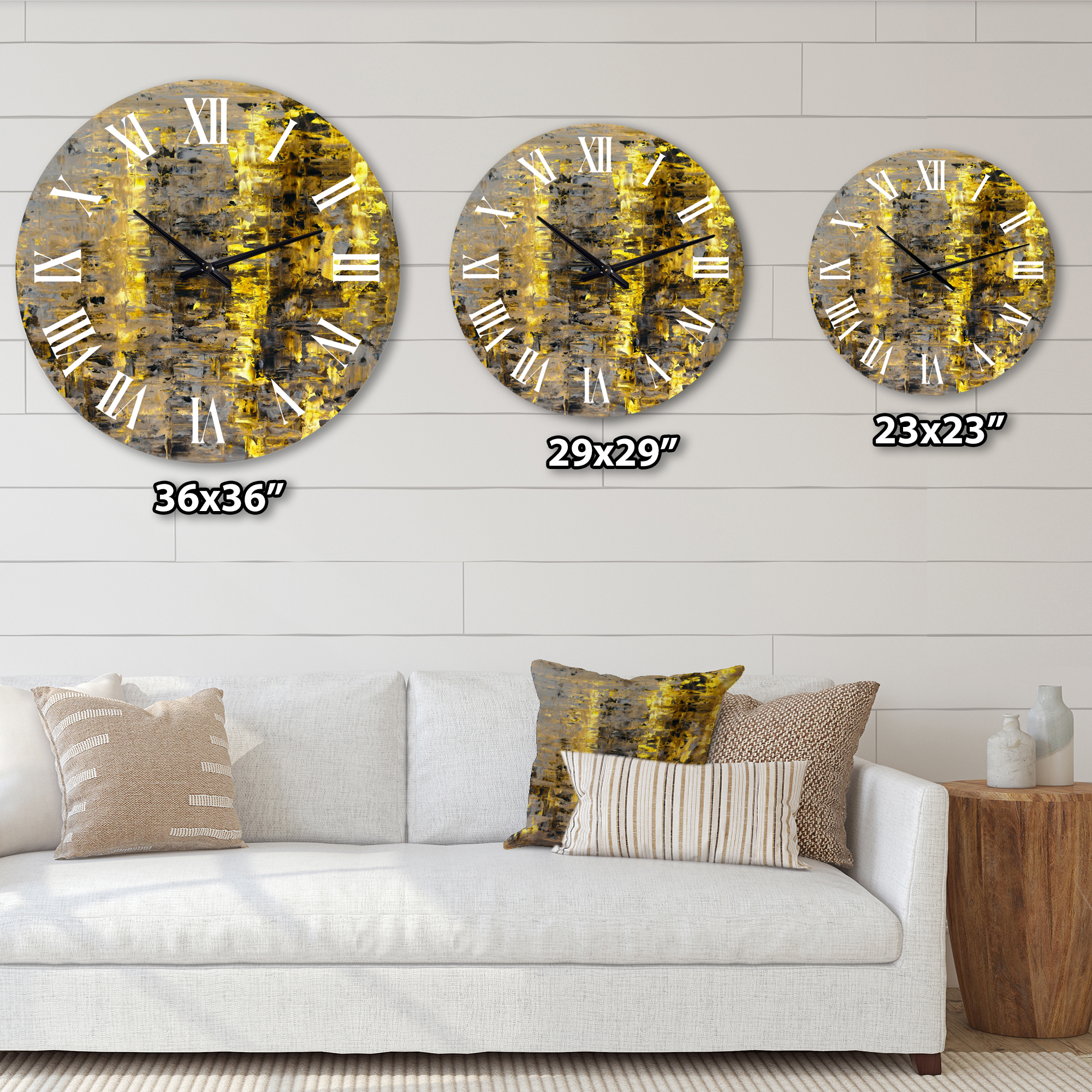 Designart 1 in Modern,Contemporary Wall Clock