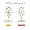 thumbnail image 2 of 20 Pack Table Number Holder Photo Clips Tulip Shaped Sign Stand Name Card for Centerpieces Wedding Birthday Party Home Decoration, 2 of 7