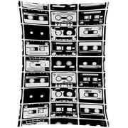 OWNTA Old Retro Audio Tapes Pattern Stunning Polyester Fiber Wall Tapestry - Elegant Decor for Home - Ideal for Bedroom, Living Room, Office