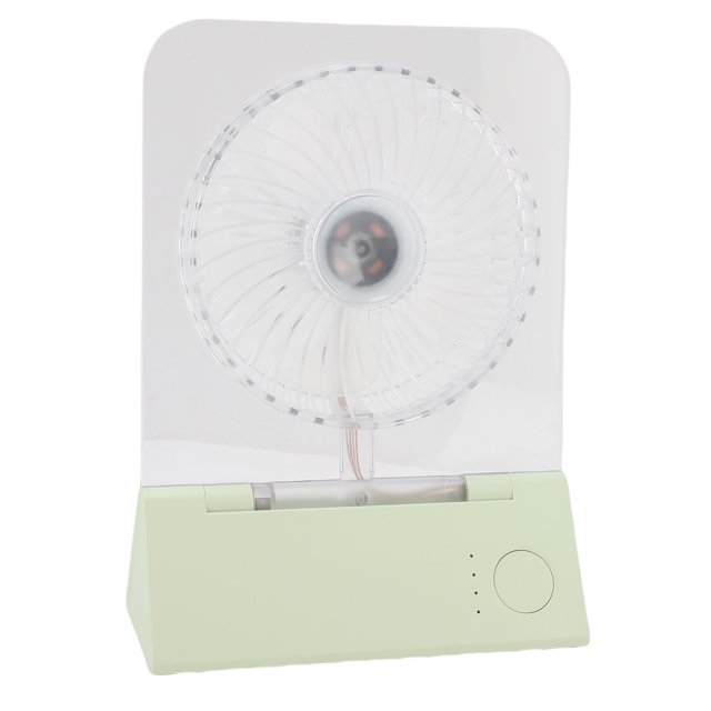 Transparent Desktop Fan, Quiet and Magnetic Wall Mounted Design 4 Wind Speed Clear Magnetic Portable Fan for Daily Home Camping