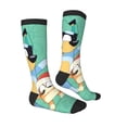 thumbnail image 4 of Lsque Bluey Printed Crew Socks Men's Women's LightWeight Thin Casual Calf Socks ,Knee High Socks,Cotton Socks, 4 of 9