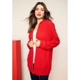 thumbnail image 2 of Roaman's Women's Plus Size Thermal Waffle Hoodie Zip Up Cardigan Jacket, 2 of 6