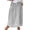 Gray, variant on Women's Vertical Striped High Waist Maxi Skirt Vintage Floral Cotton Long Skirt with Pockets