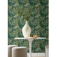 thumbnail image 2 of InHome Yara Green Peel and Stick Wallpaper, 2 of 4
