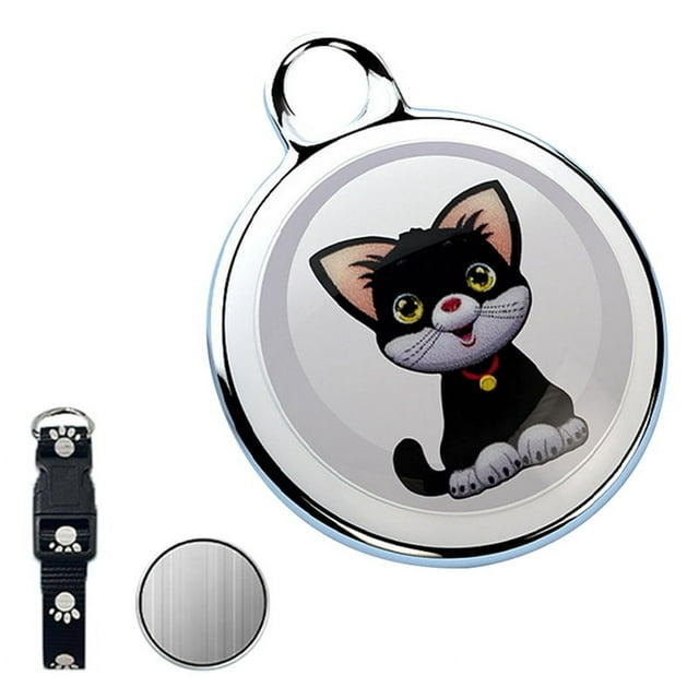 Traqueur pour Chien Collier de Suivi pour Chien Étanche IP65 Fonctionne avec n'Importe Quel Collier (Android & IOS Universel) Version Chat