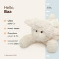 thumbnail image 4 of Bearington Collection Baby Baa Plush Stuffed Animal Lamb with Rattle, 8 inches - Lamb Stuffed Animal -Baby Toy, 4 of 8