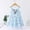 Blue, variant on TAIAOJING Baby Girls Summer Dress Toddler Kids Floral Flowers Sleeveless Beach Straps Dress Princess Girl Clothes 3-4 Years