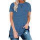 thumbnail image 1 of Blusa suelta informal de manga corta con cuello redondo para mujer Fridja  gope3639, 1 of 5