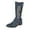b-Blue, variant on Leozcaa Western Cowboy Boots for Women Knee High Wide Calf Cowgirl Boots Embroidered Slip On Round Toe Boot