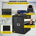 thumbnail image 6 of VEVOR Insulated Food Pan Carrier Front Load Catering Box Stackable 82 Qt Black, 6 of 10