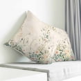 thumbnail image 4 of Throw Pillow Covers 18x18 Inch, Botanical Floral Decorative Pillow Cases for Couch Sofa Bed, Summer Spring Farmhouse Flowers Cotton Linen Square Home Decor Pillowcases with Hidden Zipper, 4 of 7