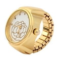thumbnail image 2 of Bague pour Femmes Motif Fleur de Rose Montre Quartz Style Décontracté Cadran Rond Alliage, 2 of 7