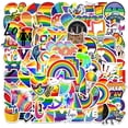 thumbnail image 2 of Rainbow Sticker Set 100 Pieces Graffiti Decals Stickers for Laptop Bicycle Motorcycle Skateboard, 2 of 5