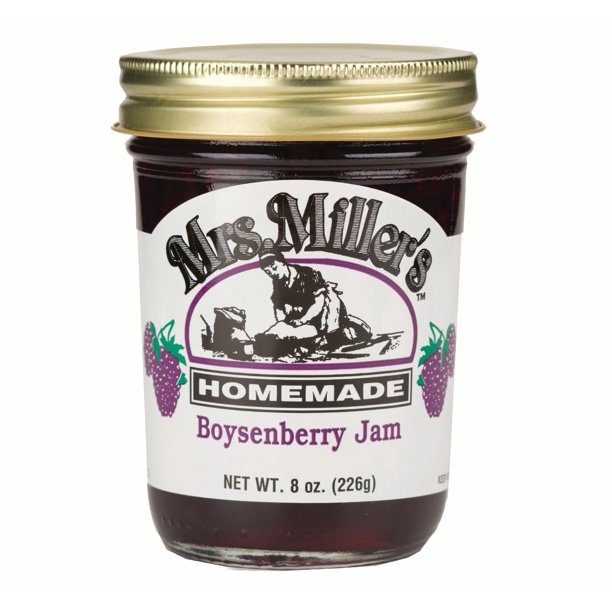 Mrs. Miller's Boysenberry Jam 8 oz. (2 Jars)