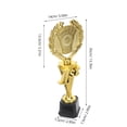 thumbnail image 2 of FESTFENDS Premio Trofeo De Plástico Color Dorado Con Para Eventos Deportivos Y Decoraciones De Fiesta, 2 of 7