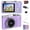 Purple with 32GB Card, variant on MHCABSR Digital Camera with Flash, 48MP, Digital Zoom, Mirrorless CCD, Retro Design (25 Count)