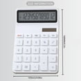 thumbnail image 5 of Necvior 12 Digit Desktop Calculator with Solar Power for Students and Professional, 5 of 16
