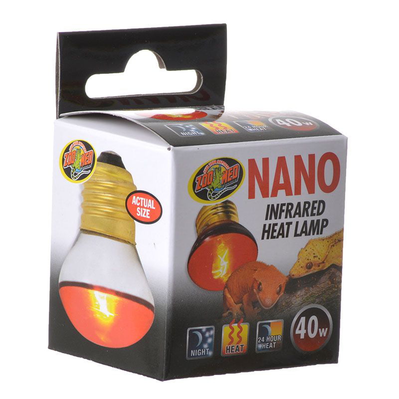 Zoo Med Nano Infrared Heat Lamp 40 Watt - Walmart.com ...