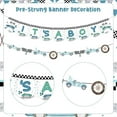 thumbnail image 5 of Race Car Baby Shower Decorations for Boy It’s A Boy Banner Race Car Garland Race Car Cake Decorations Blue Race Car Balloons Vintage Blue Race Themed Racing Car Baby Shower Party Supplies, 5 of 6