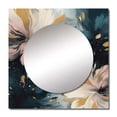thumbnail image 2 of Designart "Blooming Abstractions Pink And Beige I" Abstract Floral Square Mirror For Wall Decor - Large Pink Square Mirror Printed Wall Decor - Traditional Square Living Room Mirror, 2 of 5