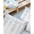 thumbnail image 2 of Pack of 2 Outdoor Pillow Covers, Bohemian Pattern Mandala Retro Ethnic Style White Waterproof Square Throw Pillowcase Cushion Decorative Pillow Covers for Couch Patio Tent, 24x24 in, 2 of 6