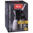 thumbnail image 2 of Melitta Pour-Over Coffee Brewer & Stainless Steel Carafe Set with Coffee Filters, 42 Ounce Set, 2 of 6