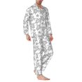 thumbnail image 2 of Fotbe Sea Turtle Pijama de Hombre con Estampado de Manga Larga, Conjunto de 2 Piezas, Ropa de Dormir Suave y Cómoda con Bolsillos-Large, 2 of 7