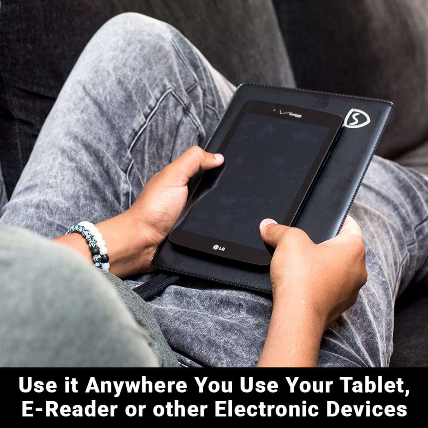 SYB Tablet Pad to Shield Your Body From EMF Radiation and Heat Emissions - Portable 5G Tested Triple Shielding Protection