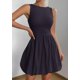 thumbnail image 3 of Vestido de verano PRETTYGARDEN 2025 sin mangas con cuello redondo azul marino, 3 of 9