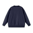 thumbnail image 5 of EchfiProm Sweaters for Women Holiday Blue Pullover Oversized Office Crewneck Adults Tops Long Sleeve, 5 of 6