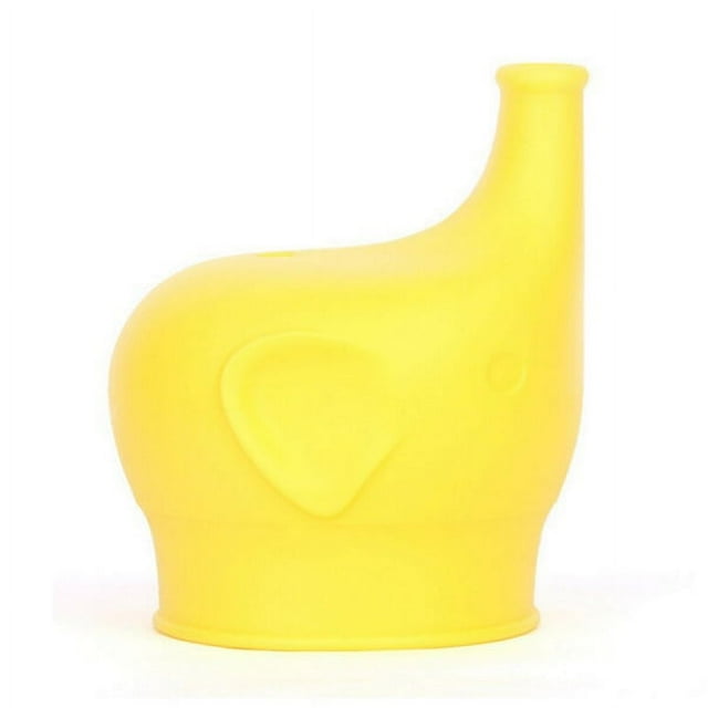 Cubierta de taza con tapa de silicona estirable en forma de elefante