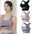 thumbnail image 6 of Yoga Sport Traceless Push Up Shockproof Nylon Yoga Bras Sport Top Vest Tops Sport Bras PURPLE XL, 6 of 8