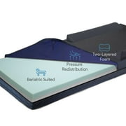 Proheal Pressure Redistribution Bariatric Hospital Bed Mattress with Raised Rails - Two-Layered High Density Foam - 48" x 84" x 6" x 9"