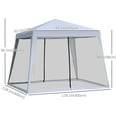 thumbnail image 3 of Outsunny Outdoor Tent with Mesh Screen Walls, 3 of 10