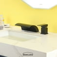 thumbnail image 3 of 8 in. Widespread Single Handle Bathroom Faucet with cUPC Hose in Matte Black, 3 of 9