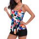 thumbnail image 5 of Traje de baño de dos piezas con tiras en la espalda y estampado conservador para mujer Traje de baño Fridja  nalpqowj55305, 5 of 7
