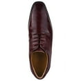 thumbnail image 4 of LIBERTYZENO Mens Classic Eel Print Genuine Leather Formal Oxford Shoes, Burgundy, 4 of 7