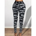 thumbnail image 2 of LovelyWholesale Women's Plus Size Camo Print High Stretchy Leggings (Can Be Worn Inside Out), 2 of 4